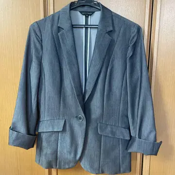 여성용 테일러드 자켓 여름용 그레이