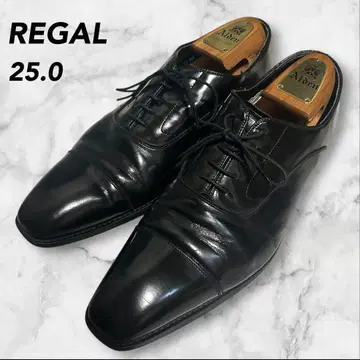 REGAL 리갈 스트레이트 팁 스크래치 터프 가죽 블랙 25.0
