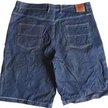 GAWTTI 데님 청바지 하프 팬츠 배기 와이드 90s 00s