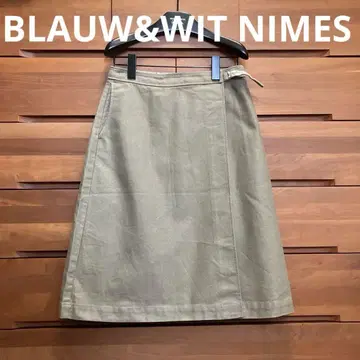 BLAUW&WIT NIMES 니 면 랩 스커트 이노센트
