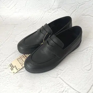 무인양품 발이 편안한 가죽 짜투리를 재이용한 로퍼 25.5cm 가죽 신발