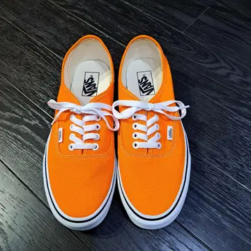 VANS 반스 어센틱 스니커즈 27.5 오렌지