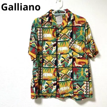 [구제 의류] Galliano 알로하 셔츠 올 패턴 셔츠 반팔