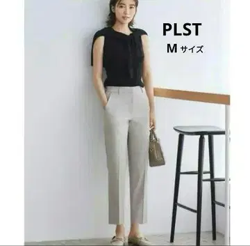 PLST 2021년 모델 린넨 블렌드 스틱 팬츠