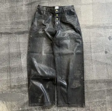 BADWAY Coating double knee denim
