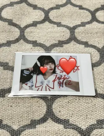 츠키아시 아마네 폴라로이드 사진 사인