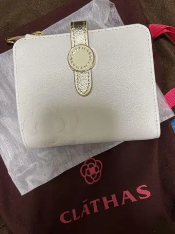 CLATHAS 접이식 지갑 화이트