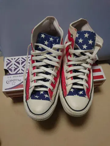 CONVERSE 미국 국기 디자인 스니커즈 27cm