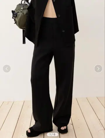 ORR (오르) 블랙 와이드 팬츠