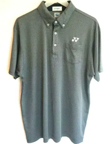 YONEX 다크 그레이 피케 셔츠