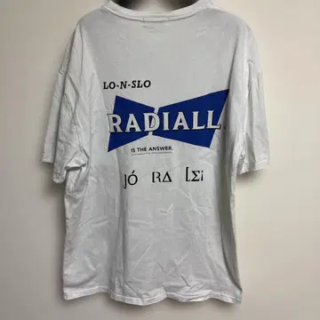 RADIALL 그래픽 티셔츠 화이트