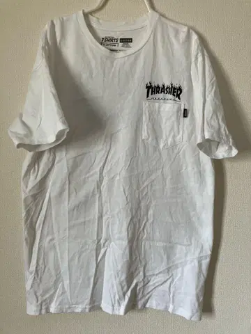 VANS x Thrasher 콜라보 포켓 티셔츠 LARGE