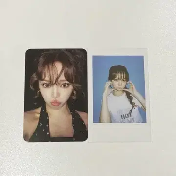 LE SSERAFIM HOT 랜트 트레이딩 카드 인스턴트 사진 채원 2장