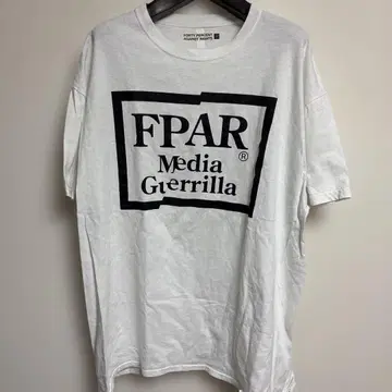 FPAR Media Guerrilla 티셔츠 L 사이즈 화이트