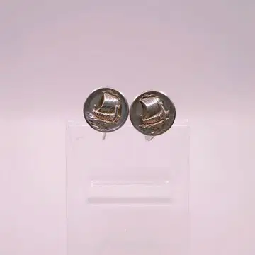 [ 단종 레어 ] 조지 젠슨 커프스 범선 배 수트 잡화 실버