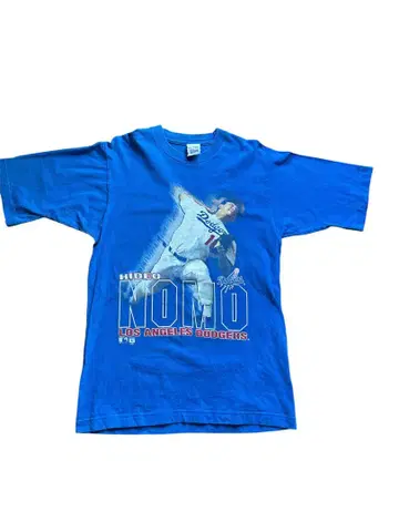 90s MLB 노모 히데오 티셔츠 싱글 스티치