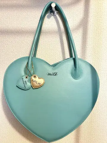 MILK 40주년 하트 백 미스티블루
