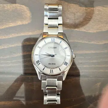 CITIZEN Eco-Drive 실버 시계 정품