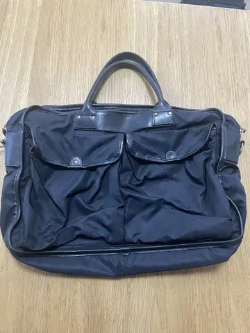 Felisi 1999 페리지 블랙 나일론 가죽 비즈니스 백