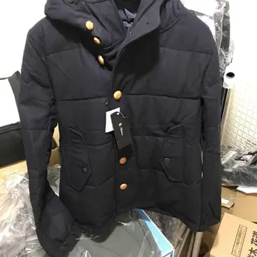 네이비 퀼팅 자켓 L 사이즈