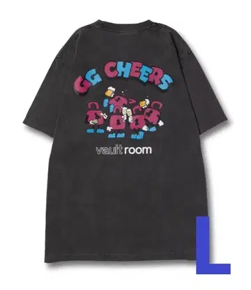 vaultroom GG CHEERS TEE / CHARCOAL