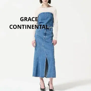 GRACE CONTINENTAL/머메이드 데님 스커트