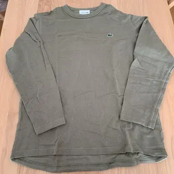 LACOSTE 올리브색 클래식 핏 긴팔 티셔츠 1
