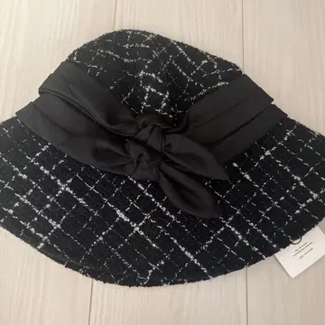 Chapeau d' O 택 포함 미사용 새상품 트위드 햇