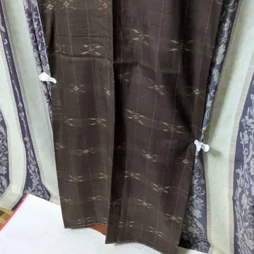 새상품 브라운 류큐 명주 미착용 기장 160cm