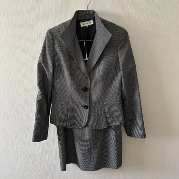 체크 무늬 정장 세트 STYLE ME 수트 셋업