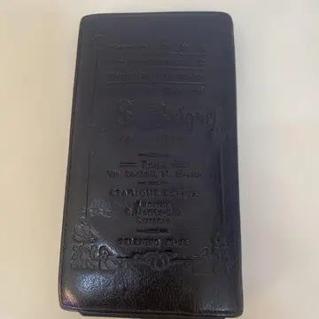 S. Belgravi 가죽 장지갑 블랙