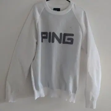 PING 화이트 스웨터
