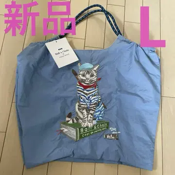 새상품 Ball&Chaln 고양이 에코백 스카이 블루