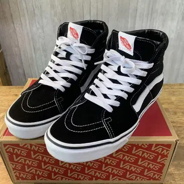 새상품급 VANS UA SK8-Hi BLACK WHITE 27.0cm