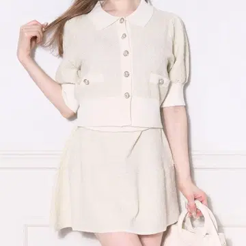 아프레 주르 셋업 화이트 아이보리