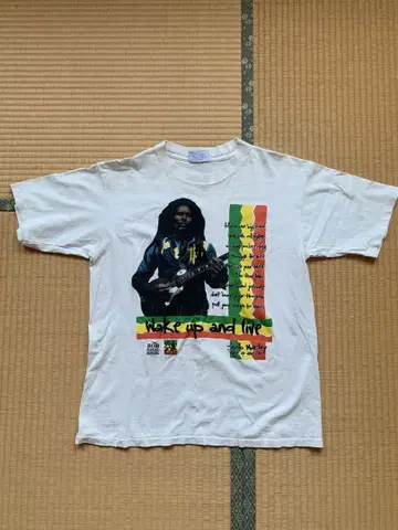 밥 말리 티셔츠 90s made in USA