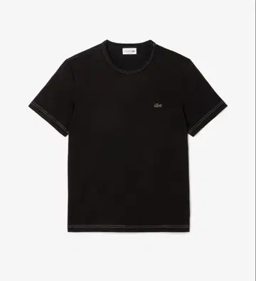 LACOSTE 배색 스티치 반팔 티셔츠 라코스테