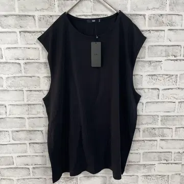택 포함 새상품 HARE 넉넉한 슬리브리스 BIG 컷 블랙 S