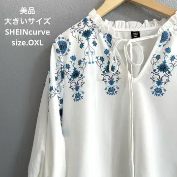 8 새상품급 빅 사이즈 SHEINcurve 엘레강스 튜닉