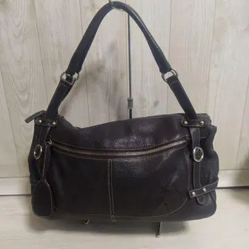 [새상품급] FURLA 훌라 숄더백 슈렁큰 가죽 다크 브라운