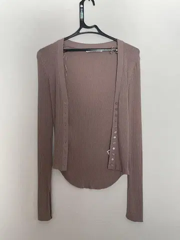 ZARA 리브 가디건 S