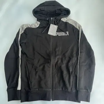 PUMA 블랙 풀 집업 후드티