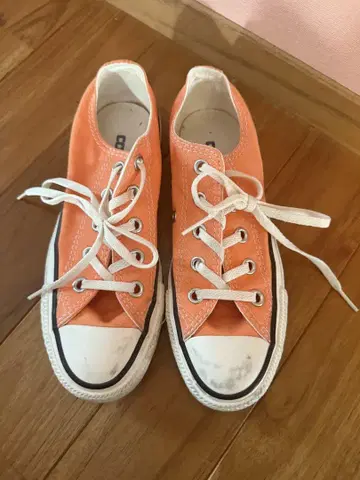CONVERSE ALL STAR 오렌지 스니커즈 US 5