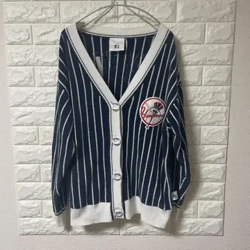 SNIDEL HOME Yankees 스트라이프 룸웨어 가디건 F