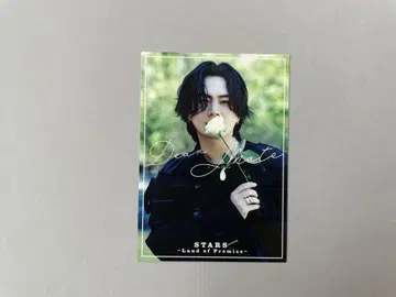 토사카 히로오미 포토 카드 흰 장미