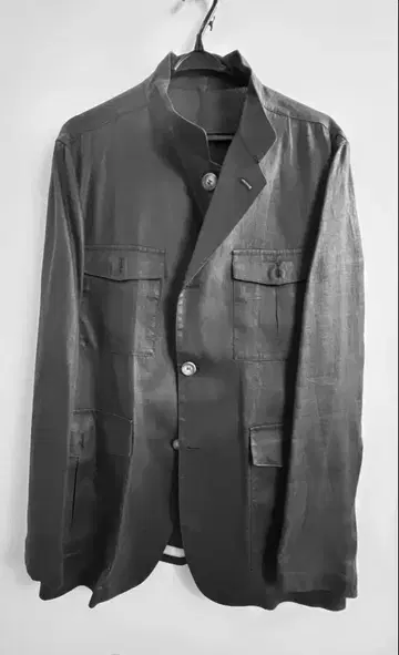 CANALI 다크 그레이 린넨 자켓