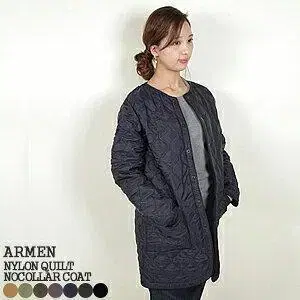 미착용 새상품 ARMEN 나일론 x 프리 퀼팅 코트 size/2