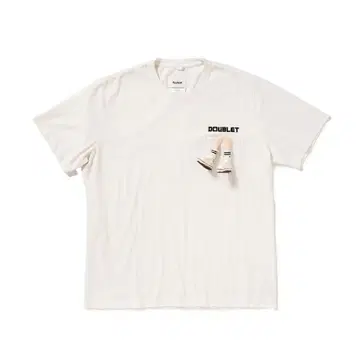 doublet(더블렛) 잭 파셀 자수 티셔츠