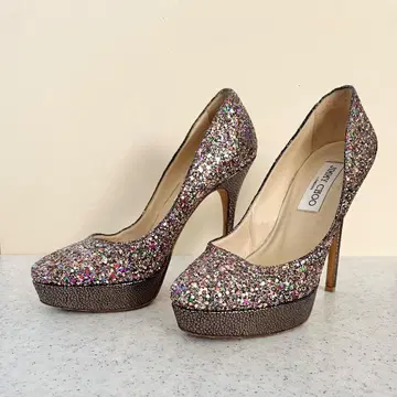 Jimmy Choo 지미추 글리터 플랫폼 펌프스 37