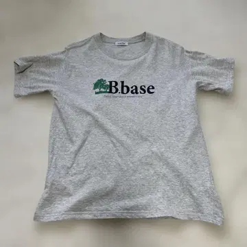 B.base 그레이 티셔츠